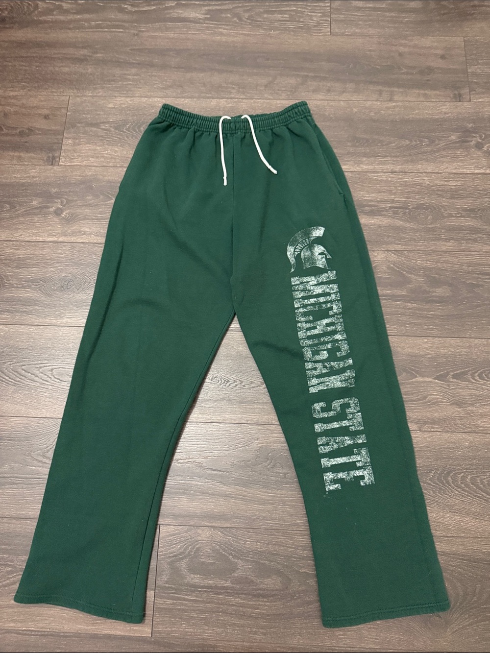 Y2k Michigan State Spartans Green Sweatpants